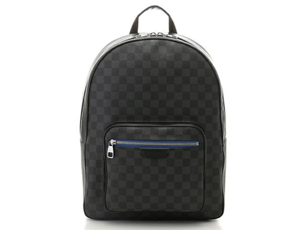 LOUIS VUITTON Backpack Josh Damier Graphite Black Blue